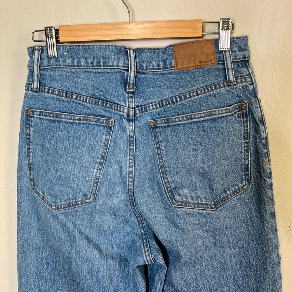 Madewell Jeans The Perfect Vintage Wide-Leg Crop Size 28 Tall Blue High Rise - Picture 5 of 14